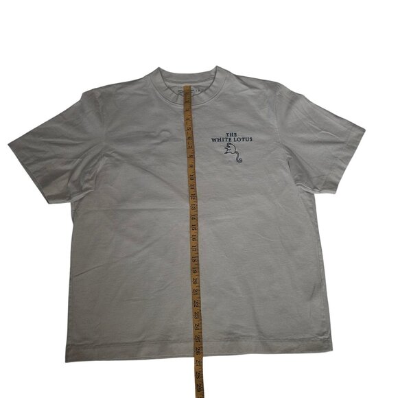 Abercrombie & Fitch Premium The White Lotus Cream Graphic Tee Men's Size Large - Picture 13 of 16
